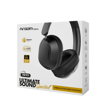 Argom Ultimate Sound Spatial Hybrid ANC BT Headphones (ARG-HS-2690BK)